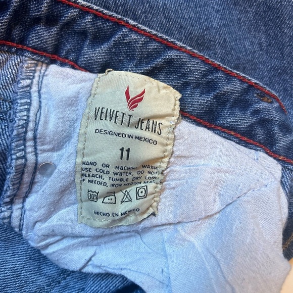 Velvett Jeans Distressed Blue Jeans size 11 Boyfriend Jeans (F) - Picture 5 of 6